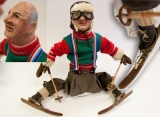 Ski man - old fashion